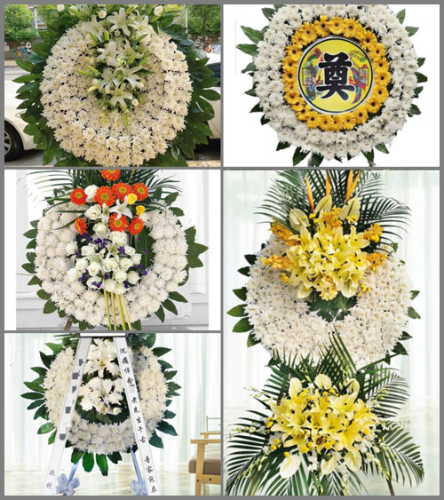 浙江省宁波余姚市陆埠镇杜徐岙村花圈速递